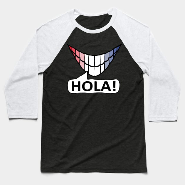 Hola! Baseball T-Shirt by Mark Ewbie